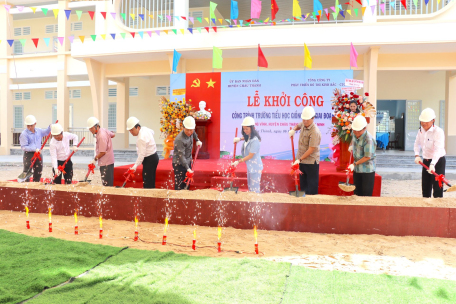 Khởi công xây dựng trường Tiểu học Giồng Nần (giai đoạn 2)