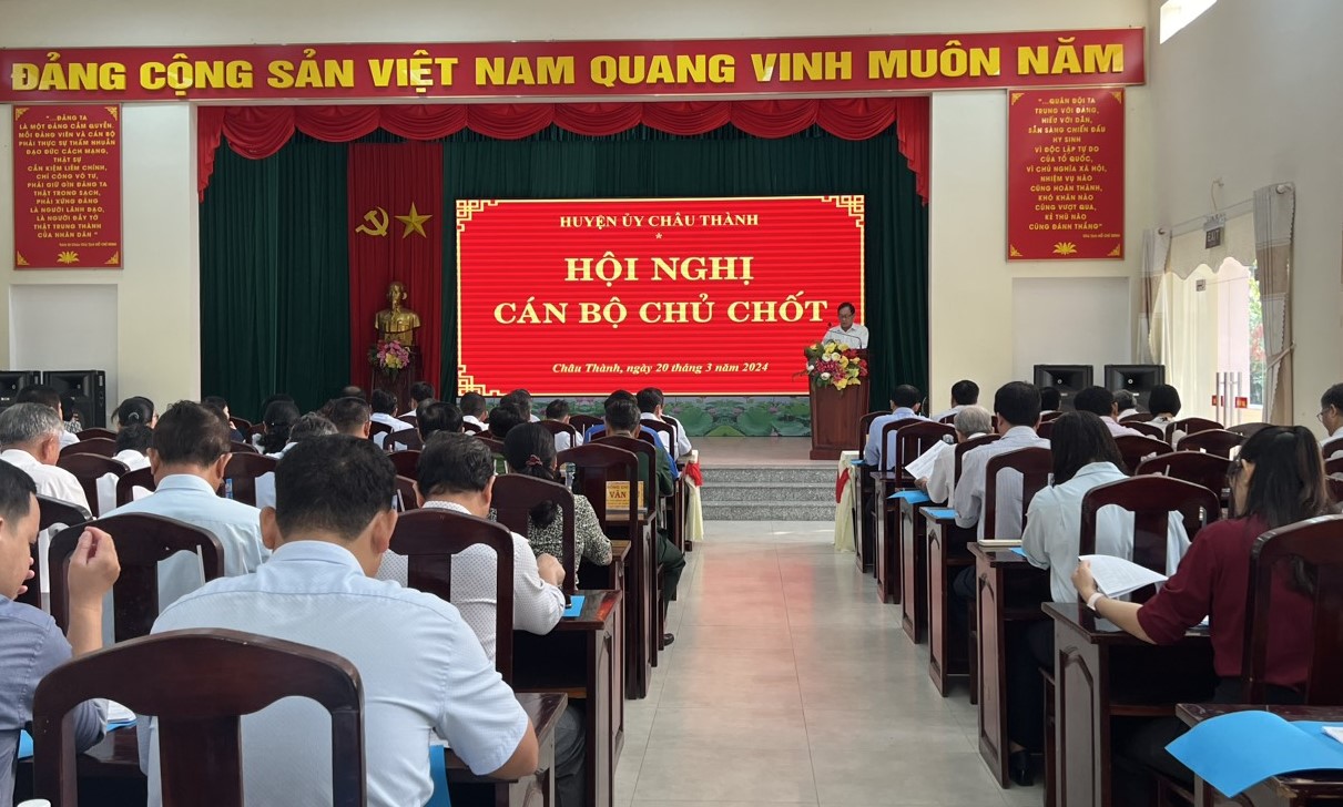 Huyện ủy Châu Thành thực hiện công tác rà soát, bổ sung quy hoạch nhân sự cấp uỷ huyện và nhân sự HĐND huyện.