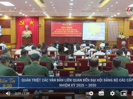 Quán triệt các văn bản liên quan đến Đại hội đảng bộ các cấp nhiệm kỳ 2025 – 2030