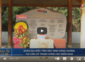 Đoàn đại biểu tỉnh Bắc Ninh dâng hương tại Căn cứ Trung ương Cục miền Nam