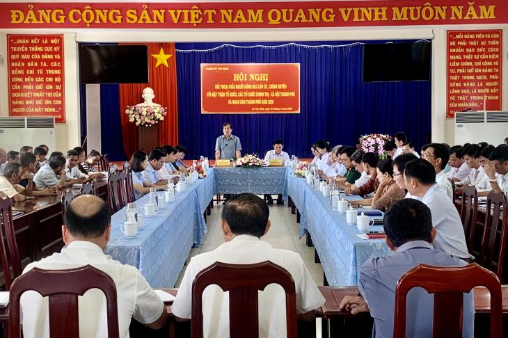 Thành phố Tây Ninh: Đối thoại với Mặt trận Tổ quốc, các tổ chức chính trị - xã hội và Nhân dân 