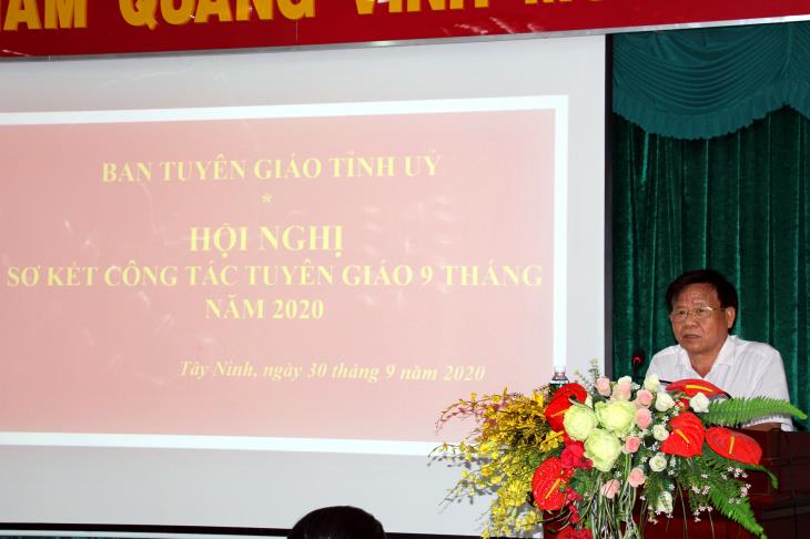 Ban Tuyên giáo Tỉnh uỷ sơ kết công tác tuyên giáo 9 tháng năm 2020