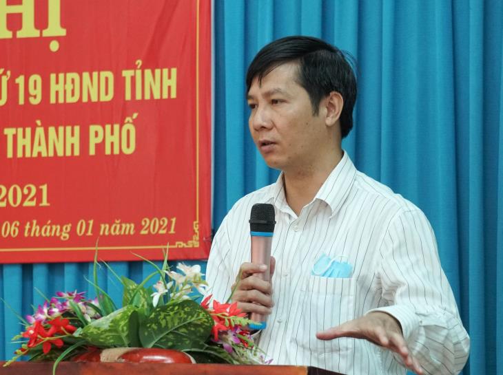 Bí thư Tỉnh uỷ tiếp xúc cử tri phường Hiệp Ninh