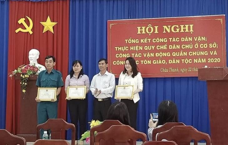 Châu Thành tổng kết công tác dân vận, quy chế dân chủ năm 2020