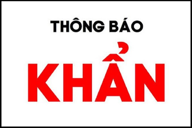 THÔNG BÁO KHẨN SỐ 29 CỦA BỘ Y TẾ