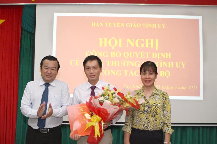 Bổ nhiệm Phó Trưởng Ban Tuyên giáo Tỉnh uỷ