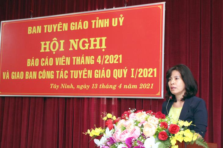 Giao ban công tác tuyên giáo quý I năm 2021