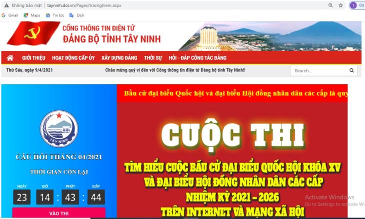 Công bố kết quả Cuộc thi “Tìm hiểu cuộc bầu cử đại biểu Quốc hội khoá XV và đại biểu Hội đồng nhân dân các cấp nhiệm kỳ 2021 - 2026” tháng 3/2021 