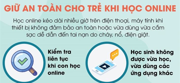 Giữ an toàn cho trẻ khi học online