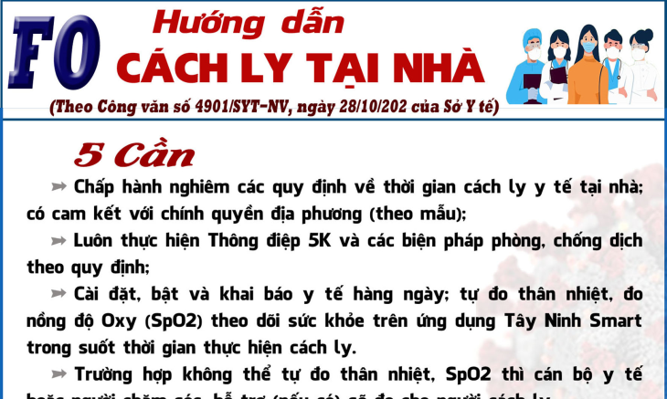 HƯỚNG DẪN F0 CÁCH LY TẠI NHÀ