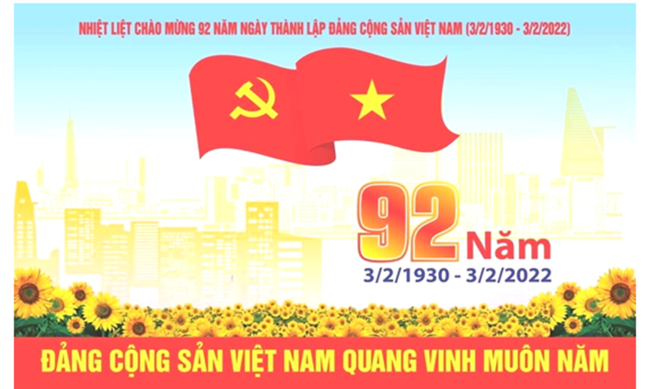 Tự hào 92 mùa xuân có Đảng quang vinh