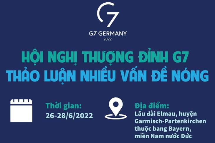 Hội nghị Thượng đỉnh G7 thảo luận nhiều vấn đề nóng