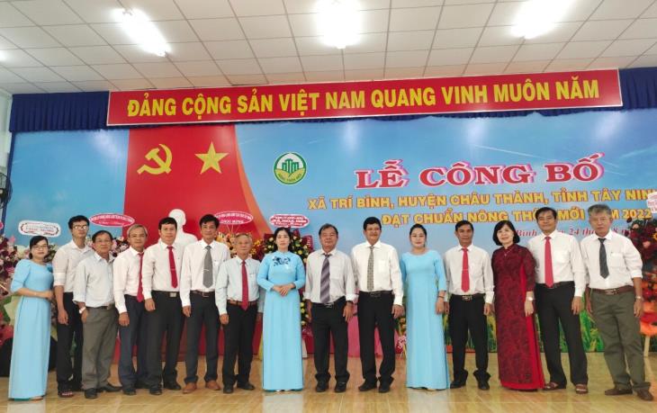 Châu Thành: Xã Trí Bình được công nhận xã đạt chuẩn Nông thôn mới năm 2022 