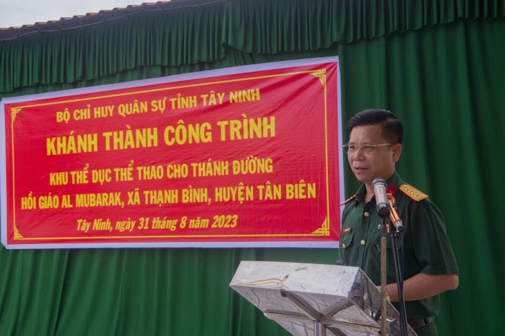 Bộ CHQS tỉnh: Khánh thành công trình văn hóa, thể dục thể thao trong các cơ sở tôn giáo năm 2023