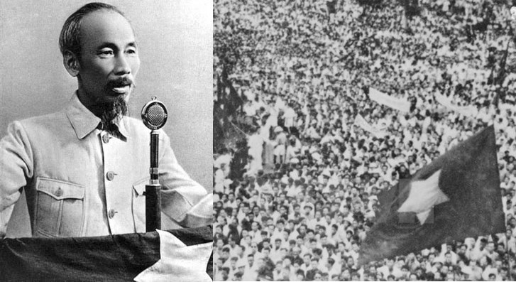 Ngày 2-9-1945 tại quảng trường Ba Đình, Chủ tịch Hồ Chí Minh đọc bản Tuyên ngôn độc lập khai sinh ra nước Việt Nam dân chủ cộng hòa. Ảnh tư liệu.jpg