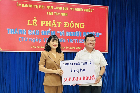 Uỷ ban Mặt trận Tổ quốc Việt Nam tỉnh: Phát động Tháng cao điểm "Vì người nghèo" năm 2023