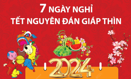 Lịch nghỉ Tết Nguyên đán Giáp Thìn 2024