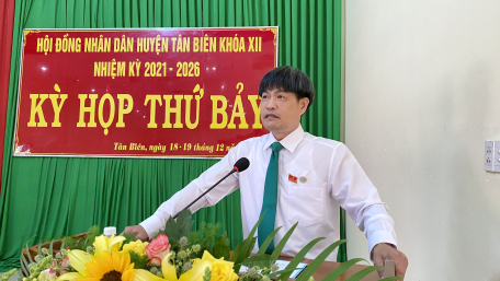 Tân Biên: Tổ chức Kỳ họp thứ 7 HĐND huyện khóa XII, nhiệm kỳ 2021-2026