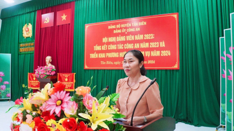 Tân Biên: Tổng kết công tác đảng và công tác công an năm 2023