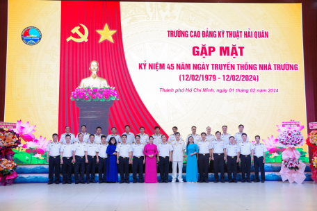 Trường Cao đẳng Kỹ thuật Hải quân tổ chức gặp mặt 45 năm Ngày Truyền thống (12/02/1979 - 12/02/2024)