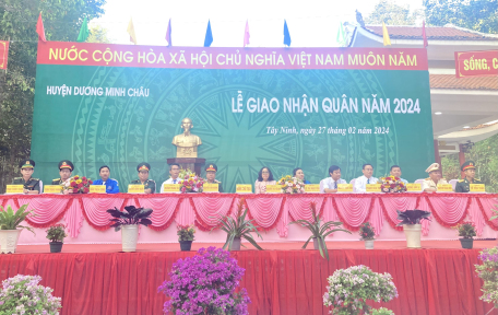 Huyện Dương Minh Châu: Tổ chức Lễ giao nhận quân năm 2024