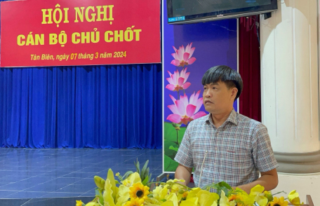 Tân Biên: tổ chức Hội Nghị Cán bộ chủ chốt
