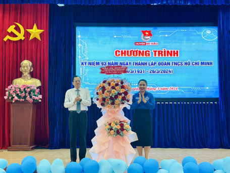 Gò Dầu: Bí Thư Huyện ủy dự Kỷ niệm 93 năm Ngày thành lập Đoàn Thanh niên Cộng sản Hồ Chí Minh
