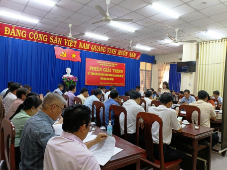 Huyện Dương Minh Châu: Phiên giải trình về công tác cải cách hành chính và chuyển đổi số trên địa bàn huyện