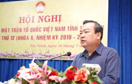 Hội nghị Uỷ ban MTTQ Việt Nam tỉnh lần thứ 12,  khóa X, nhiệm kỳ 2019-2024