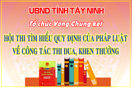 UBND tỉnh: Tổ chức Vòng Chung kết Hội thi Tìm hiểu quy định của pháp luật về công tác thi đua, khen thưởng