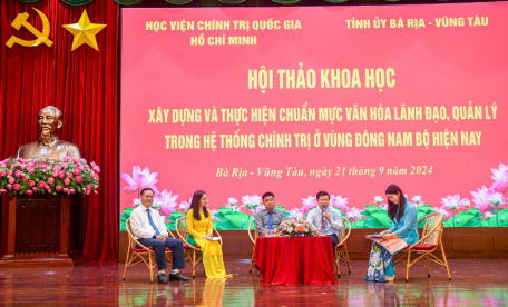 Hội thảo khoa học: Xây dựng và thực hiện chuẩn mực  văn hóa lãnh đạo, quản lý trong hệ thống chính trị  ở vùng Đông Nam Bộ hiện nay