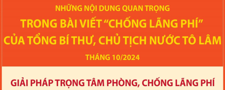 Tổng Bí thư, Chủ tịch nước Tô Lâm nêu 4 giải pháp trọng tâm phòng, chống lãng phí (bài 2,3,4,5)