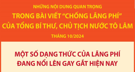 Tổng Bí thư, Chủ tịch nước Tô Lâm nêu một số dạng thức của lãng phí đang nổi lên gay gắt hiện nay