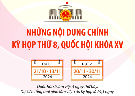 Những nội dung chính của Kỳ họp thứ 8, Quốc hội khóa XV