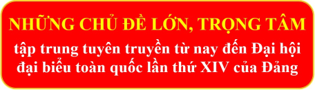 Những chủ đề lớn, trọng tâm tuyên truyền từ nay đến Đại hội đại biểu toàn quốc lần thứ XIV của Đảng