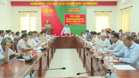 Huyện ủy Bến Cầu tổ chức Hội nghị Ban Chấp hành Đảng bộ lần thứ 43, nhiệm kỳ 2020 – 2025