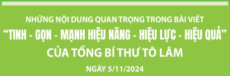 Tổng Bí thư Tô Lâm nêu một số giải pháp trọng tâm để khẩn trương thực hiện tinh gọn tổ chức bộ máy của hệ thống chính trị (phần 1)