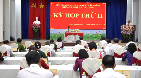 Châu Thành khai mạc Kỳ họp thứ 11 HĐND huyện khóa XII, nhiệm kỳ 2021 – 2026.