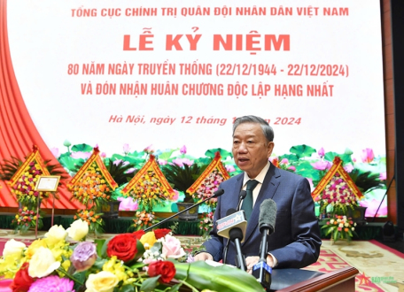 Phát biểu của Tổng Bí thư Tô Lâm tại lễ kỷ niệm 80 năm Ngày truyền thống Tổng cục Chính trị QĐNDVN