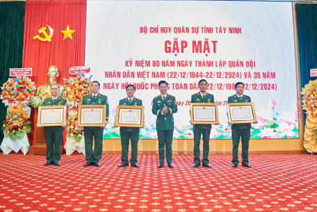 Gặp mặt kỷ niệm 80 năm Ngày thành lập Quân đội nhân dân Việt Nam, 35 năm Ngày Hội quốc phòng toàn dân