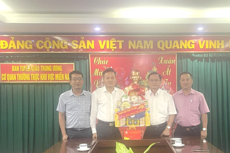 Ban Tuyên giáo Tỉnh uỷ Tây Ninh: thăm, chúc Tết Trường Cao đẳng Kỹ thuật Hải quân và Cơ quan Thường trực khu vực miền Nam, Ban Tuyên giáo Trung ương