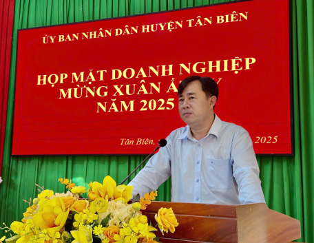 Tân Biên: Họp mặt doanh nghiệp mừng Xuân Ất Tỵ 2025