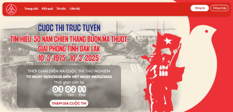 Hưởng ứng Cuộc thi trực tuyến tìm hiểu “50 năm Chiến thắng Buôn Ma Thuột, giải phóng tỉnh Đắk Lắk (10/3/1975 – 10/3/2025)”