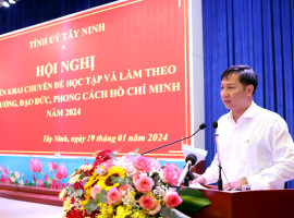 Tây Ninh triển khai chuyên đề Học tập và làm theo Bác năm 2024
