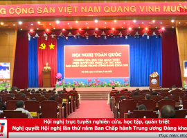 Hội nghị trực tuyến nghiên cứu, học tập, quán triệt Nghị quyết Hội nghị lần thứ năm Ban Chấp hành Trung ương Đảng khoá XIII